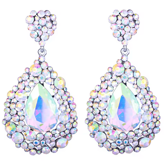 AB Crystal Drop Earrings
