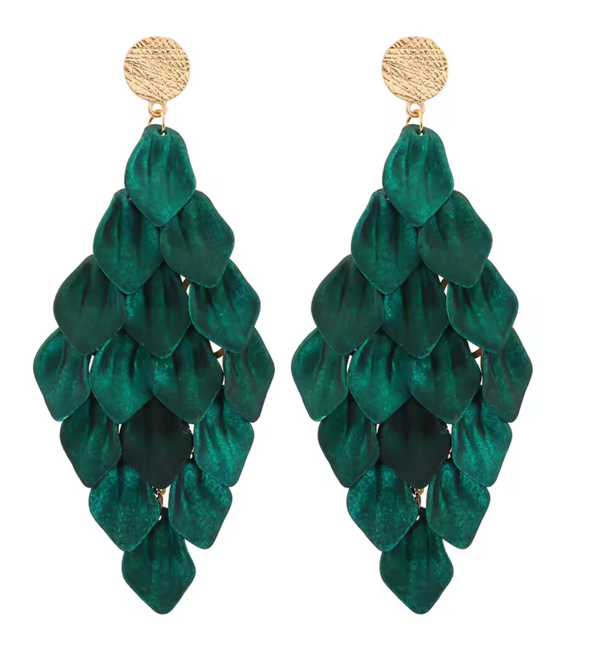 Petal Shaped Chandelier Earrings