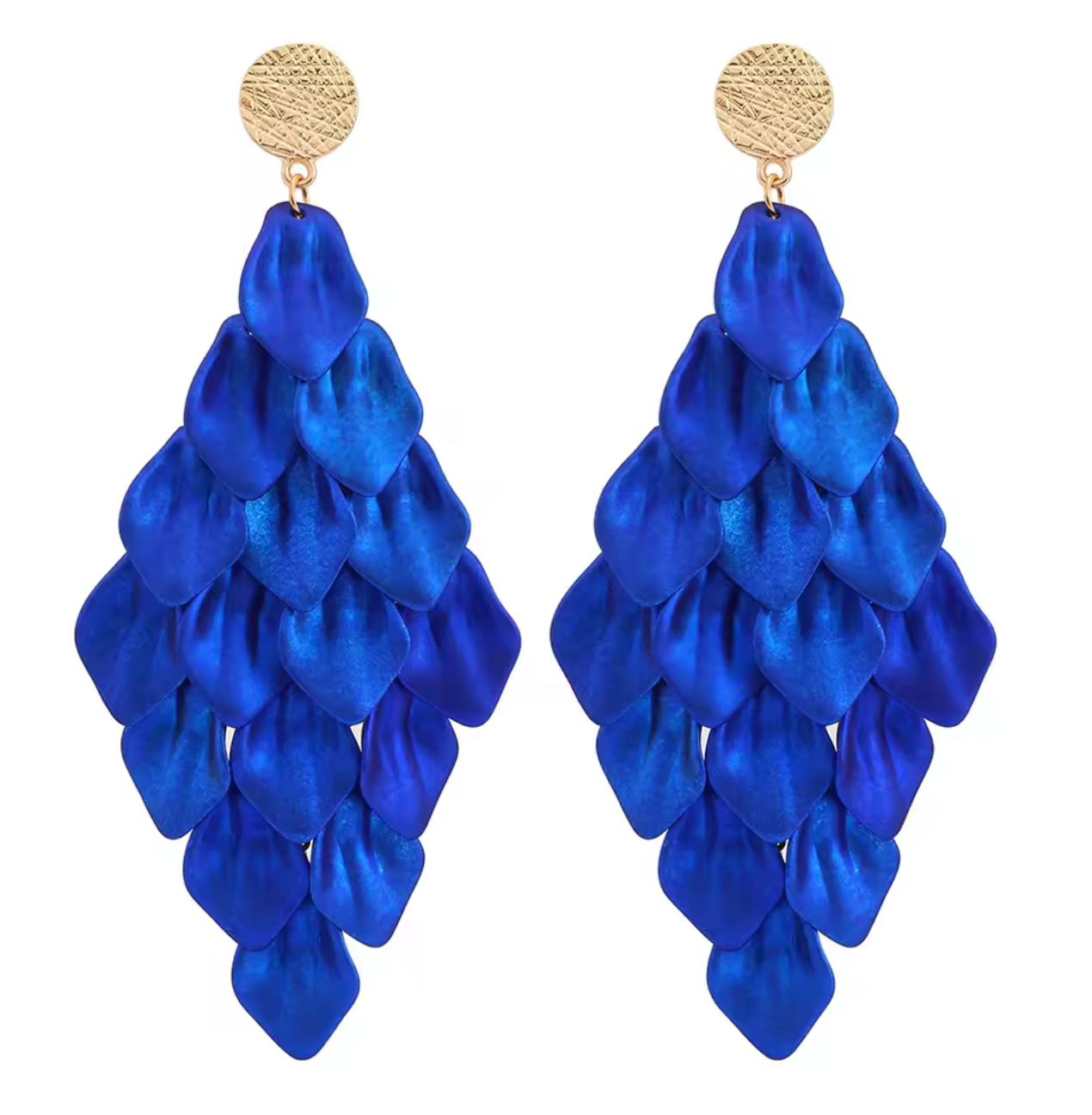 Petal Shaped Chandelier Earrings