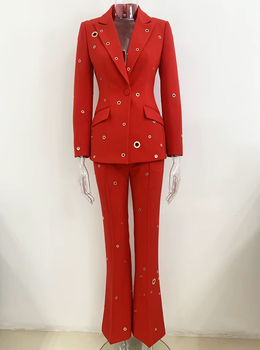Metallic Embellished Pant Suit