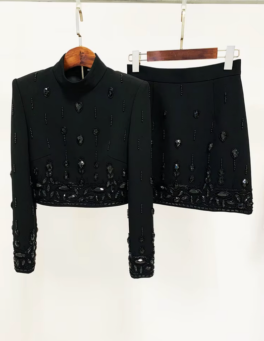 Beaded Co-Ord Skirt Set