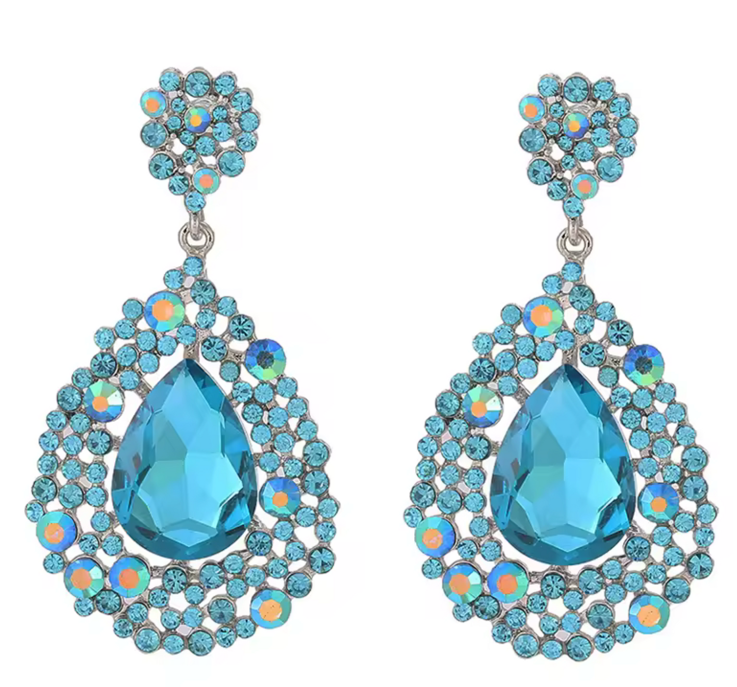AB Crystal Drop Earrings
