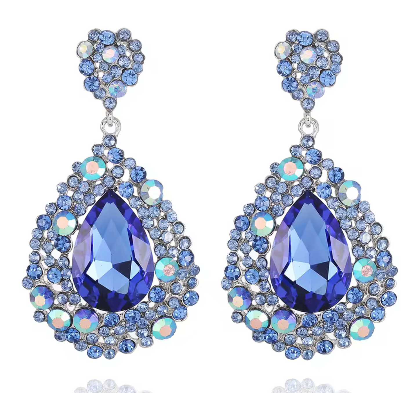 AB Crystal Drop Earrings