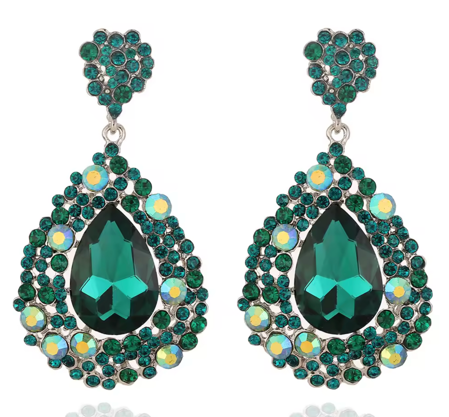 AB Crystal Drop Earrings