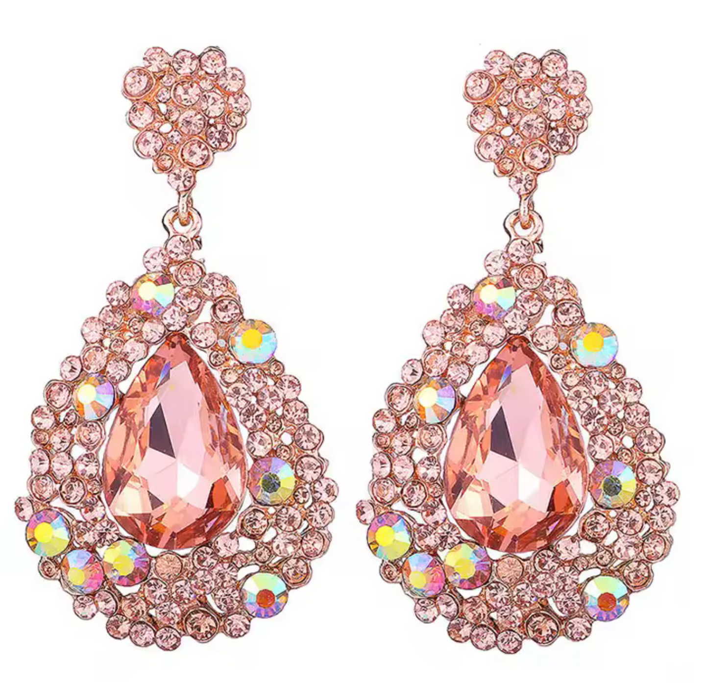 AB Crystal Drop Earrings