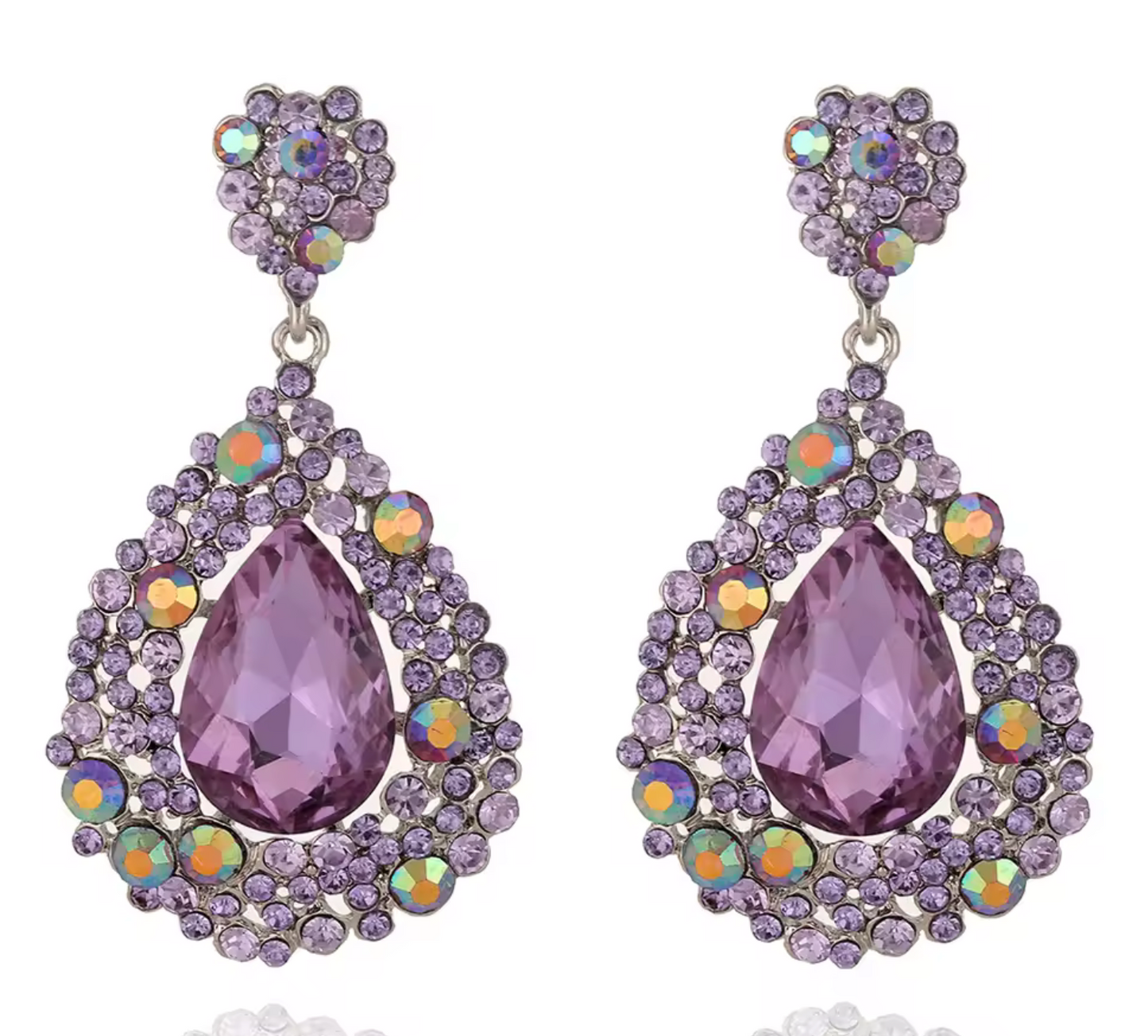 AB Crystal Drop Earrings