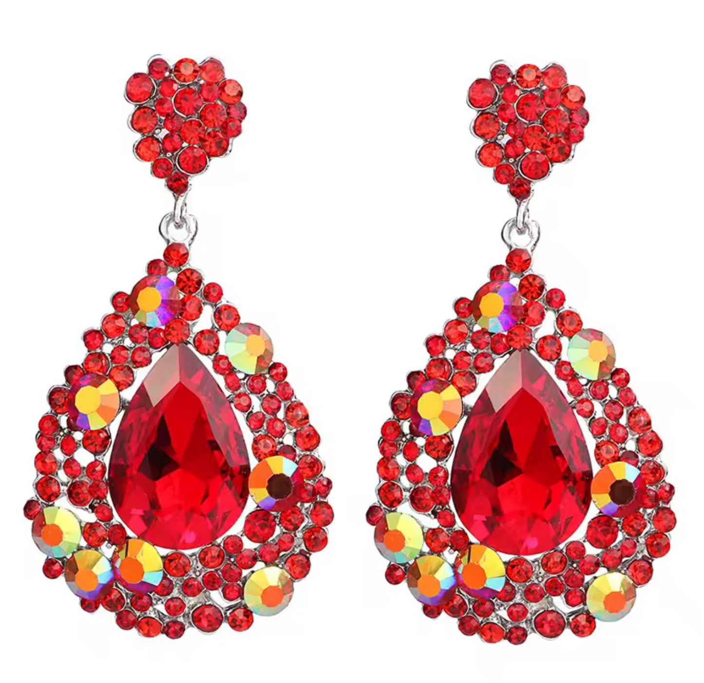 AB Crystal Drop Earrings