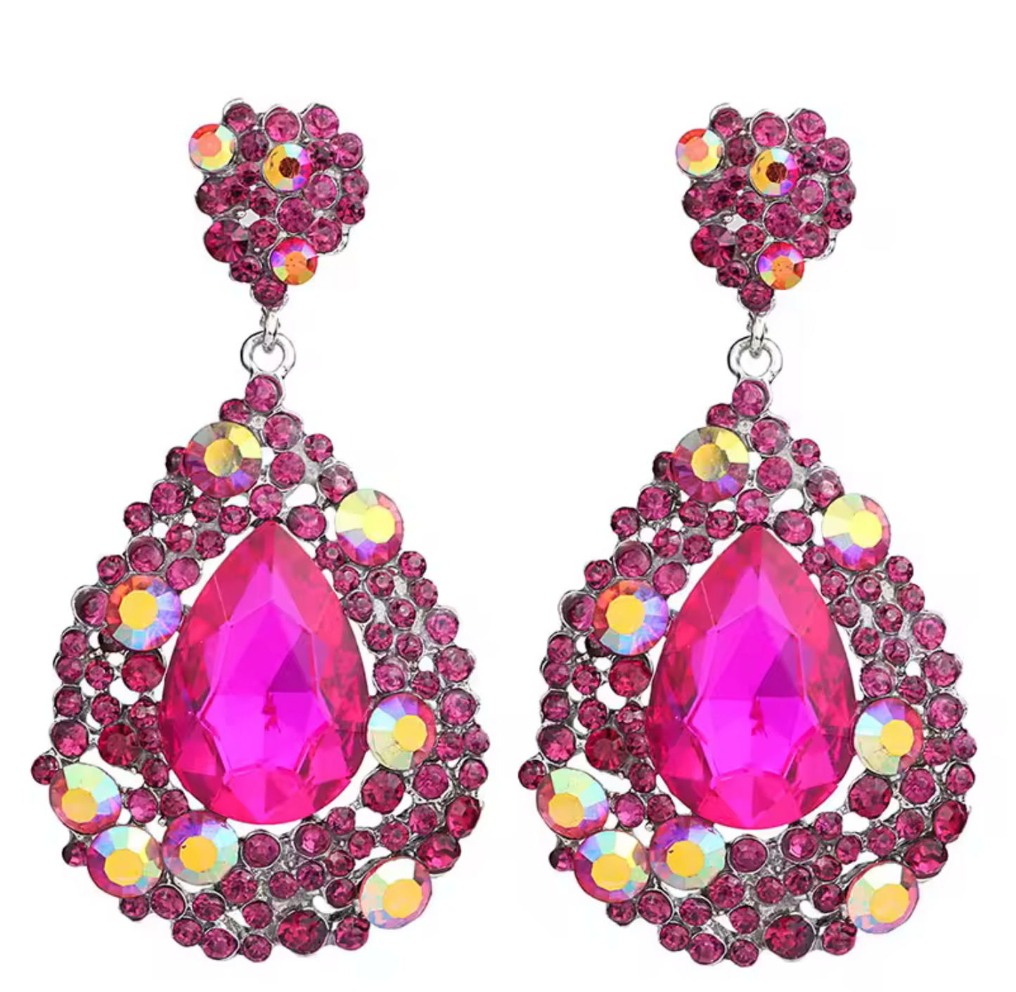 AB Crystal Drop Earrings